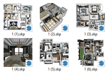 Thư viện sketchup mẫu chung cư – Phong Cách Châu Âu